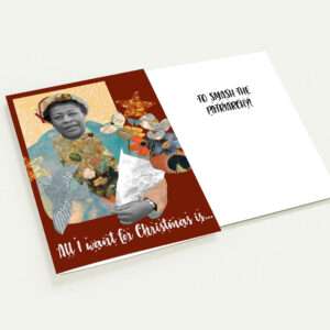 All I want for Christmas is to smash the patriarchy! |  Pack of 10 Cards  | EU & Rest of the World
