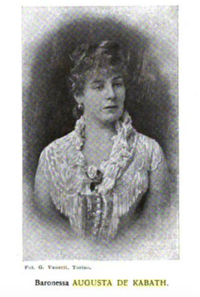 KABATH, Augusta De (1845-1920)